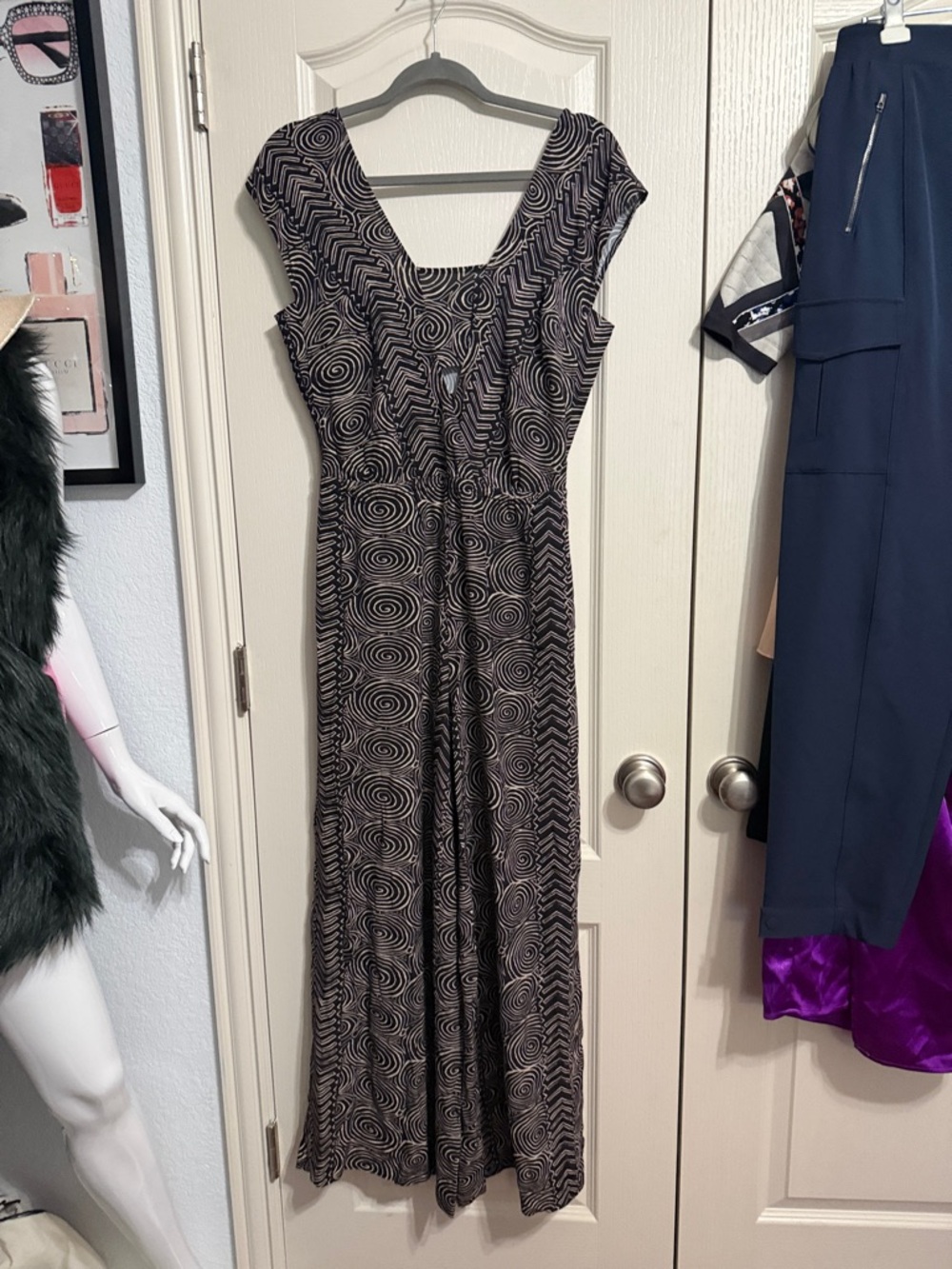 NWT Anthropologie Tracy Reese Keyhole Cutout Wide Leg Statement Jumpsuit Boho - Picture 3 of 7